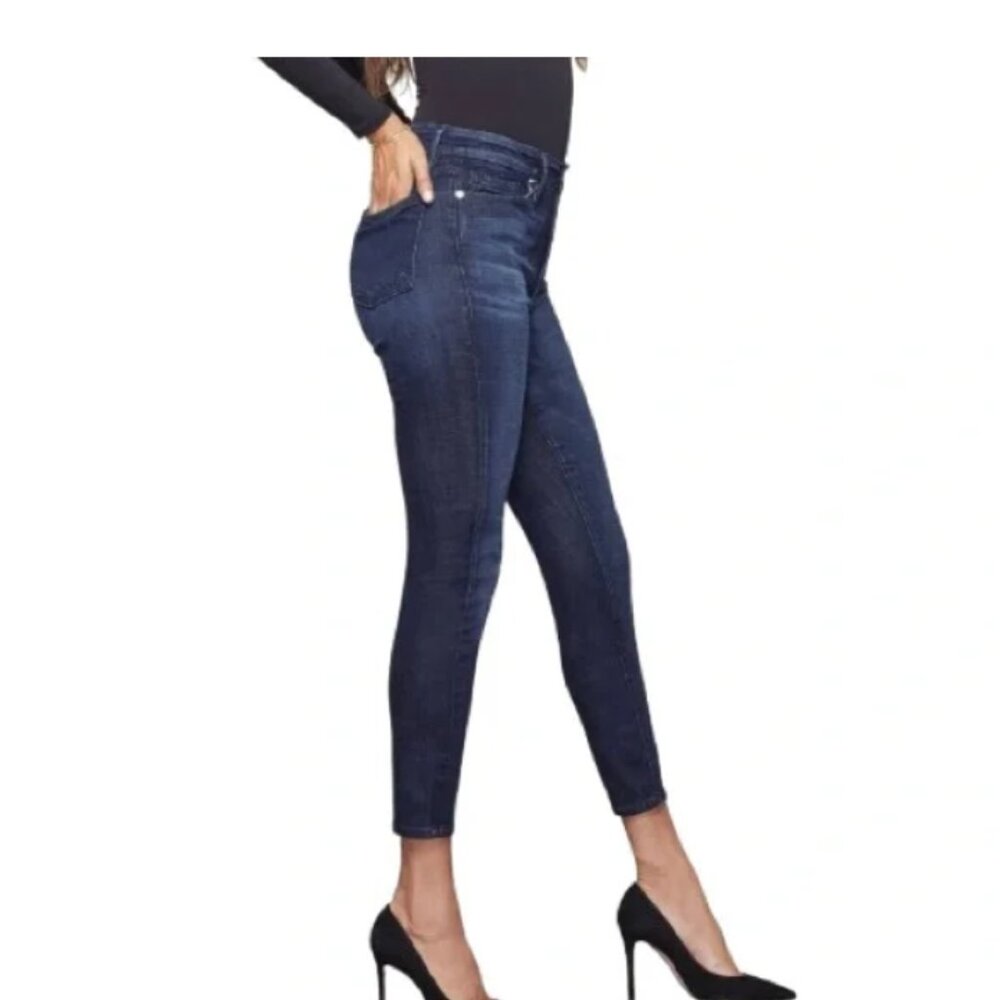 Good American Good Waist Skinny Cropped Jeans